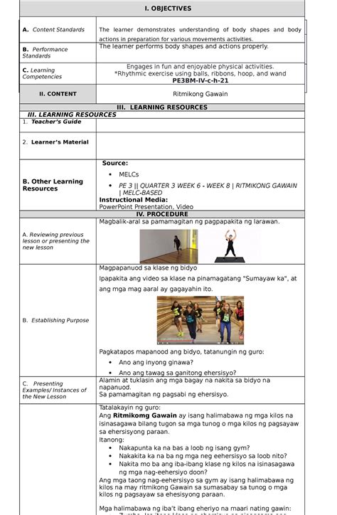 Physical Education DLP .